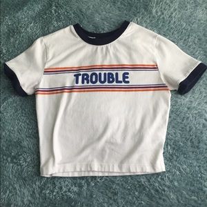 Crop Top Trouble Shirt